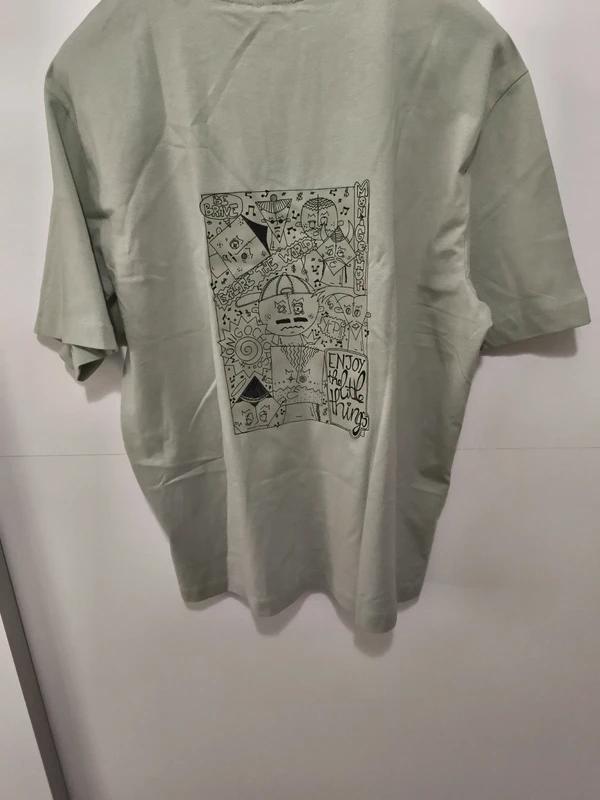 Camiseta oversize verde pastel xl
